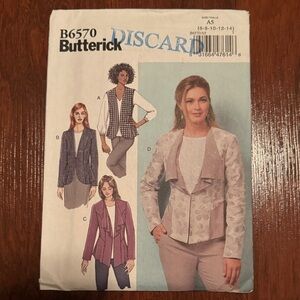 2/$15 Butterick B6570 Sewing Pattern 6-14